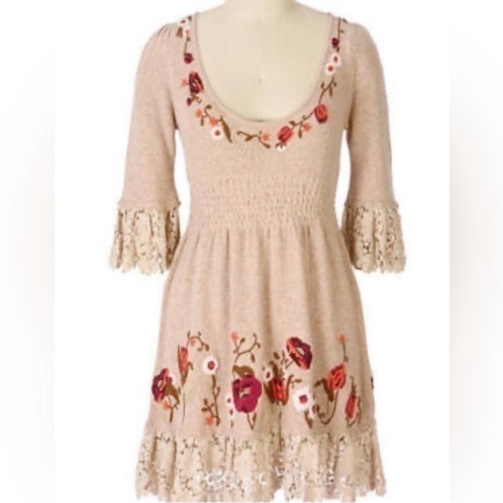 Anthropologie Moth Village Pass Tunic Dress